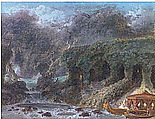 The Island of Love, Jean Honoré Fragonard (French, Grasse 1732–1806 Paris), Black chalk and gouache